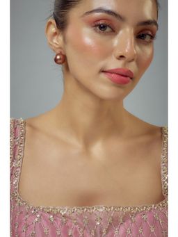 VIVINIA By Vidhi Mehra - Florence Brown Pearl Womens Studs Earrings