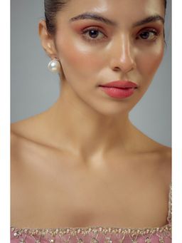 VIVINIA By Vidhi Mehra - Florence White Pearl Womens Studs Earrings