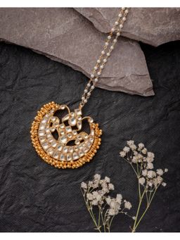 VIVINIA By Vidhi Mehra - Gold Plated Womens Kundan Polki Maangtikka