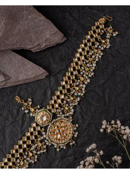 VIVINIA By Vidhi Mehra - Gold Plated Womens Kundan Polki Maathapatti