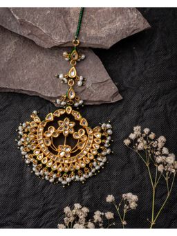 VIVINIA By Vidhi Mehra - Gold Plated Womens Kundan Polki Maangtikka