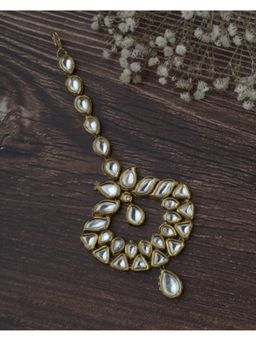 VIVINIA By Vidhi Mehra - Gold Plated Womens Kundan And Polki Maangtikka