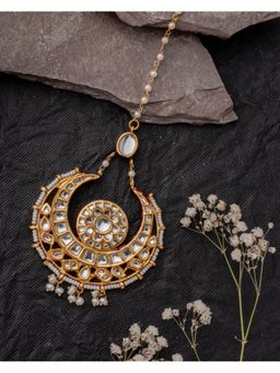 VIVINIA By Vidhi Mehra - Gold Plated Womens Kundan Polki Maangtikka