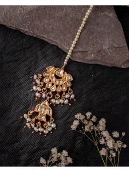 VIVINIA By Vidhi Mehra - Gold Plated Womens Kundan Polki Maangtikka