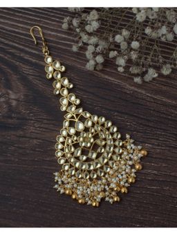 VIVINIA By Vidhi Mehra - Gold Plated Womens Kundan And Polki Maangtikka