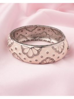 VIVINIA By Vidhi Mehra - Florence Silver Plated White Womens Kada