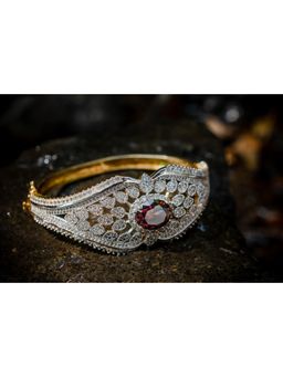 VIVINIA By Vidhi Mehra - Gold Plated Purple Womens Kada
