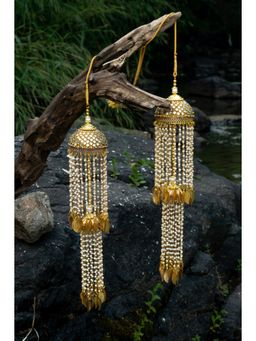 VIVINIA By Vidhi Mehra - Gold Plated Womens Kundan Polki Kaleeras