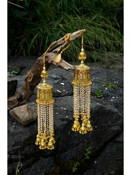 VIVINIA By Vidhi Mehra - Gold Plated Womens Kundan Polki Kaleeras