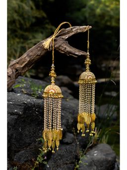 VIVINIA By Vidhi Mehra - Gold Plated Womens Kundan Polki Kaleeras