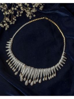 VIVINIA By Vidhi Mehra - Silver Plated Womens Short Necklace Set