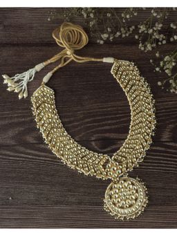 VIVINIA By Vidhi Mehra - Gold Plated White Womens Kundan Short Necklace