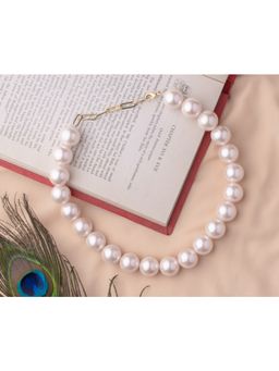 VIVINIA By Vidhi Mehra - Florence White Womens Pearl Short Necklace