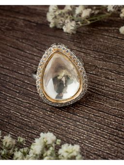 VIVINIA By Vidhi Mehra - Zia 2.0 Gold Plated Womens Zircon Ring