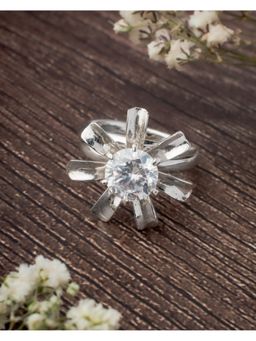 VIVINIA By Vidhi Mehra - Zia 2.0 Silver Plated Womens Zircon Ring