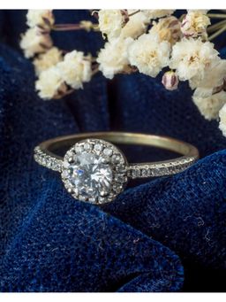 VIVINIA By Vidhi Mehra - Silver Plated Womens Zircon Ring