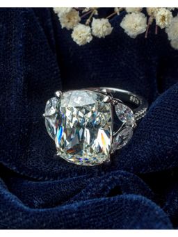 VIVINIA By Vidhi Mehra - Silver Plated Womens Zircon Ring