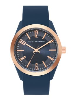 French Connection - Unisex Glowza Round Blue Dial Analog Watch - FC02U-R (M)