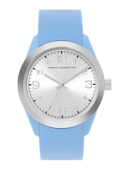 French Connection - Unisex Glomark Round Silver Dial Analog Watch - FC03LU (M)