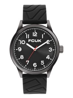 FCUK - Men Pulstrum Round Black Dial Analog Watch - FC183B (M)