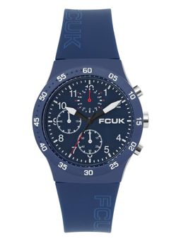 FCUK - Unisex Beat Round Blue Dial Analog Watch - FC184U (M)