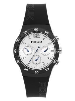 FCUK - Unisex Pop Round Silver Dial Analog Watch - FC191B (M)