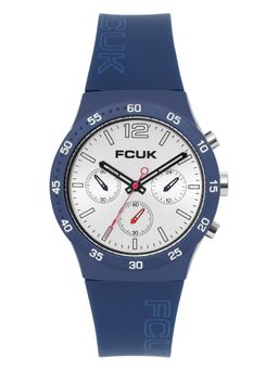 FCUK - Unisex Pop Round Silver Dial Analog Watch - FC191U (M)