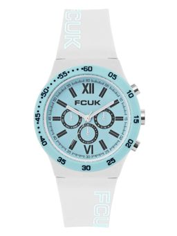 FCUK - Unisex Romark Round Blue Dial Analog Watch - FC194W (M)