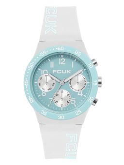 FCUK - Unisex Frost Round Blue Dial Analog Watch - FC198W (M)
