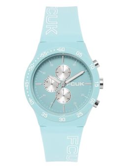 FCUK - Unisex Metrome Round Blue Dial Analog Watch - FC199LU (M)