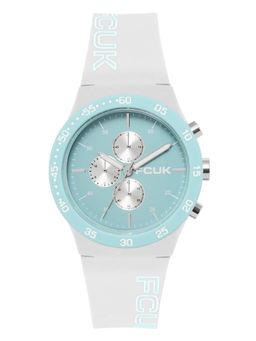 FCUK - Unisex Metrome Round Blue Dial Analog Watch - FC199W (M)