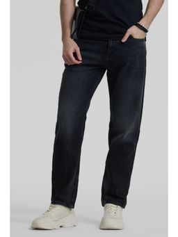 Snitch - Black Plain Casual Jeans