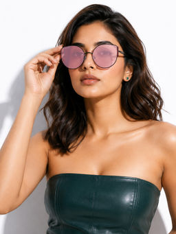 ROYAL SON - Pink Metal Sunglasses
