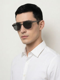 ROYAL SON - Dusk Metal Black Frame Pink Lens Oval Rimless Sunglasses- Dusk_Wine_20277 (50)