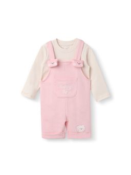Nautinati - Girls Applique Romper with T-shirt