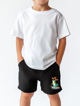 Nautinati - Boys Solid Shorts-Black