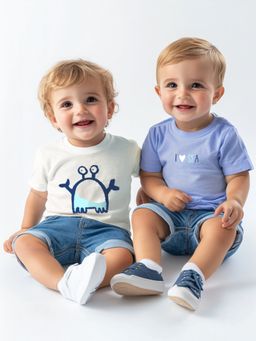 Nautinati - Boys Cotton Beach Printed T-shirts (Pack of 2)