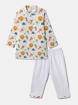 Nautinati - All-over Printed Kurta and Pyjama for Boys