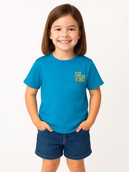 Nautinati - Blue Solid T-shirt