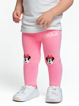 Nautinati - Girls Minnie Mouse Printed Cotton Leggings