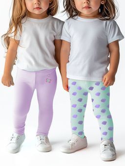 Nautinati - Girls Cotton Printed Leggings