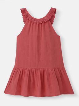 Nautinati - Girls Schiffli Dress