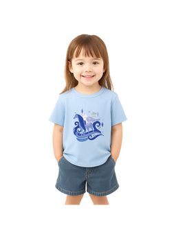 Nautinati - Girls Cotton Frozen Printed T-shirt