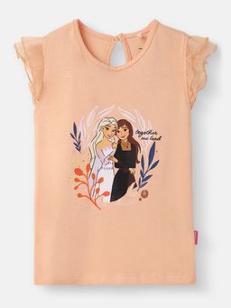 Nautinati - Girls Cotton Disney Frozen Printed Top