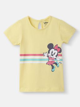 Nautinati - Girls Minnie Mouse Printed Cotton T-shirt