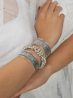 Teejh - Tisya Stacked Bracelet (Set Of 3)