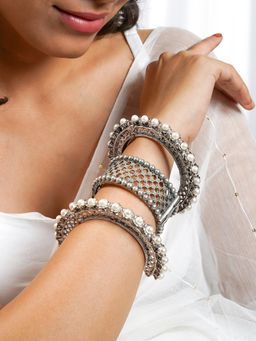 Teejh - Aniha Stacked Bracelet (Set Of 3)