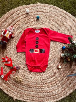 The Little Tales - Red Typography Romper