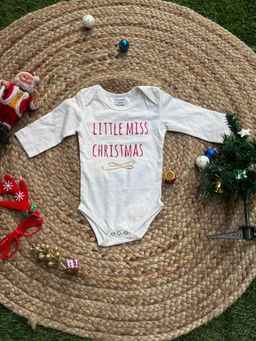 The Little Tales - White Typography Romper