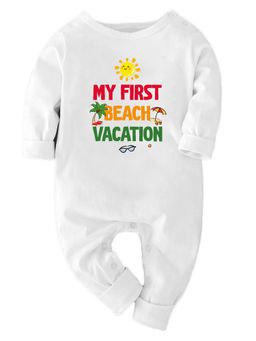 Zeezeezoo - White Typography Romper